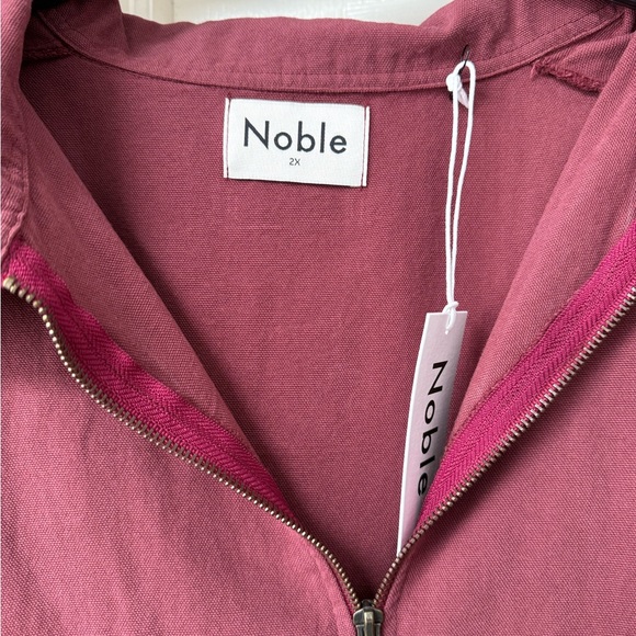 Noble Utility Zip-Up Dress in Bordeaux, 2X NWT - Picture 3 of 6